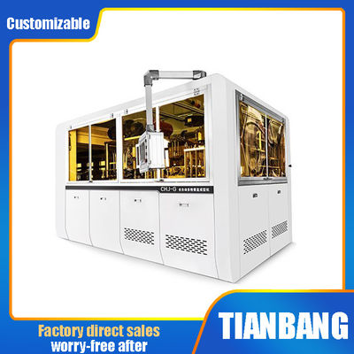 Máy làm bát giấy ăn trưa 3KW Nhiều lưới với vòng bi khí nén điện động cơ CHJ-G